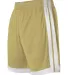 Alleson Athletic 538P Single Ply Basketball Shorts Vegas Gold/ White side view