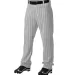 Alleson Athletic 605WPNY Youth Pinstripe Baseball  Grey/ Black front view