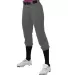 Alleson Athletic 615PSG Girls' Belted Speed Premiu Charcoal side view