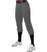 Alleson Athletic 615PSW Women's Belted Speed Premi Charcoal side view