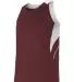 Alleson Athletic R1LFJ Loose Fit Track Tank Maroon/ White side view