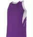 Alleson Athletic R1LFJ Loose Fit Track Tank Purple/ White side view