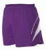 Alleson Athletic R1LFP Loose Fit Track Shorts in Purple/ white side view