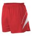 Alleson Athletic R1LFP Loose Fit Track Shorts Red/ White side view
