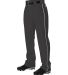 Alleson Athletic PWRPBP Warp Knit Baseball Pants w Black/ White side view
