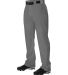 Alleson Athletic PWRPP Warp Knit Wide Leg Baseball Charcoal side view