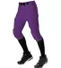 Alleson Athletic 675NFY Youth No Fly Football Pant Purple side view