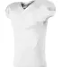 Alleson Athletic 754Y Youth Pro Flex Cut Belt Leng in White front view