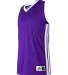 Alleson Athletic 538JY Youth Single Ply Basketball Purple/ White side view