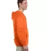 993 Jerzees 8 oz. NuBlend® 50/50 Full-Zip Hood in Safety orange side view