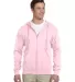 993 Jerzees 8 oz. NuBlend® 50/50 Full-Zip Hood in Classic pink front view