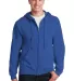 993 Jerzees 8 oz. NuBlend® 50/50 Full-Zip Hood in Royal front view