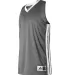 Alleson Athletic 538JW Women's Single Ply Basketba Charcoal/ White side view