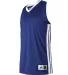Alleson Athletic 538JW Women's Single Ply Basketba Navy/ White side view