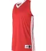 Alleson Athletic 538JW Women's Single Ply Basketba Red/ White side view