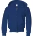993B Jerzees Youth 8 oz. NuBlend® 50/50 Full-Zip  Royal front view