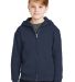 993B Jerzees Youth 8 oz. NuBlend® 50/50 Full-Zip  in J. navy