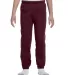 973B Jerzees Youth 8 oz. NuBlend® 50/50 Sweatpant Maroon front view