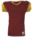 Alleson Athletic 751Y Youth Pro Game Football Jers in Cardinal/ gold front view