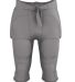 Alleson Athletic 681Y Youth Integrated Football Pa in Charcoal front view