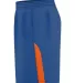 Alleson Athletic A205BA Blank Game Shorts Royal/ Orange side view