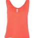 BELLA 8880 Womens Cropped Tank Crop Top CORAL front view
