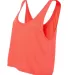 BELLA 8880 Womens Cropped Tank Crop Top CORAL side view