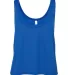 BELLA 8880 Womens Cropped Tank Crop Top TRUE ROYAL front view