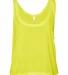 BELLA 8880 Womens Cropped Tank Crop Top NEON YELLOW front view