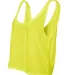 BELLA 8880 Womens Cropped Tank Crop Top NEON YELLOW side view