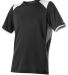 Alleson Athletic 530CJY Youth Baseball Crew Jersey in Black side view