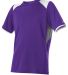 Alleson Athletic 530CJY Youth Baseball Crew Jersey in Purple side view