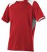 Alleson Athletic 530CJY Youth Baseball Crew Jersey in Red side view