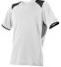 Alleson Athletic 530CJY Youth Baseball Crew Jersey in White side view