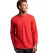 Russel Athletic 600LRUS Unisex Cotton Classic Long in True red front view