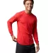 Russel Athletic 600LRUS Unisex Cotton Classic Long in True red side view