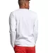 Russel Athletic 600LRUS Unisex Cotton Classic Long in White back view