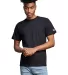 Russel Athletic 600MRUS Unisex Cotton Classic T-Sh in Black ink front view