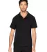 Threadfast Apparel 382PL Unisex Impact Polo in Black front view
