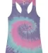 Tie-Dye 3400 Ladies' Racerback Tank UNICORN front view