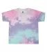 Tie-Dye 1050CD Ladies' Cropped T-Shirt in Cotton candy front view