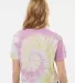 Tie-Dye 1050CD Ladies' Cropped T-Shirt in Desert rose back view
