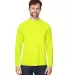 Core 365 CE110 Unisex Ultra UVP™ Long-Sleeve Rag SAFETY YELLOW front view