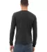 Bella + Canvas 3501CVC Unisex CVC Jersey Long-Slee in Dark gry heather back view