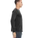 Bella + Canvas 3501CVC Unisex CVC Jersey Long-Slee in Dark gry heather side view