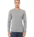 Bella + Canvas 3501CVC Unisex CVC Jersey Long-Slee in Athletic heather front view