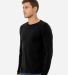 Bella + Canvas 3501CVC Unisex CVC Jersey Long-Slee in Solid black blend
