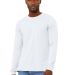 Bella + Canvas 3501CVC Unisex CVC Jersey Long-Slee in Solid white blend
