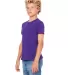 Bella + Canvas 3001Y Youth Jersey T-Shirt in Team purple side view