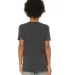 Bella + Canvas 3001Y Youth Jersey T-Shirt in Dark grey back view